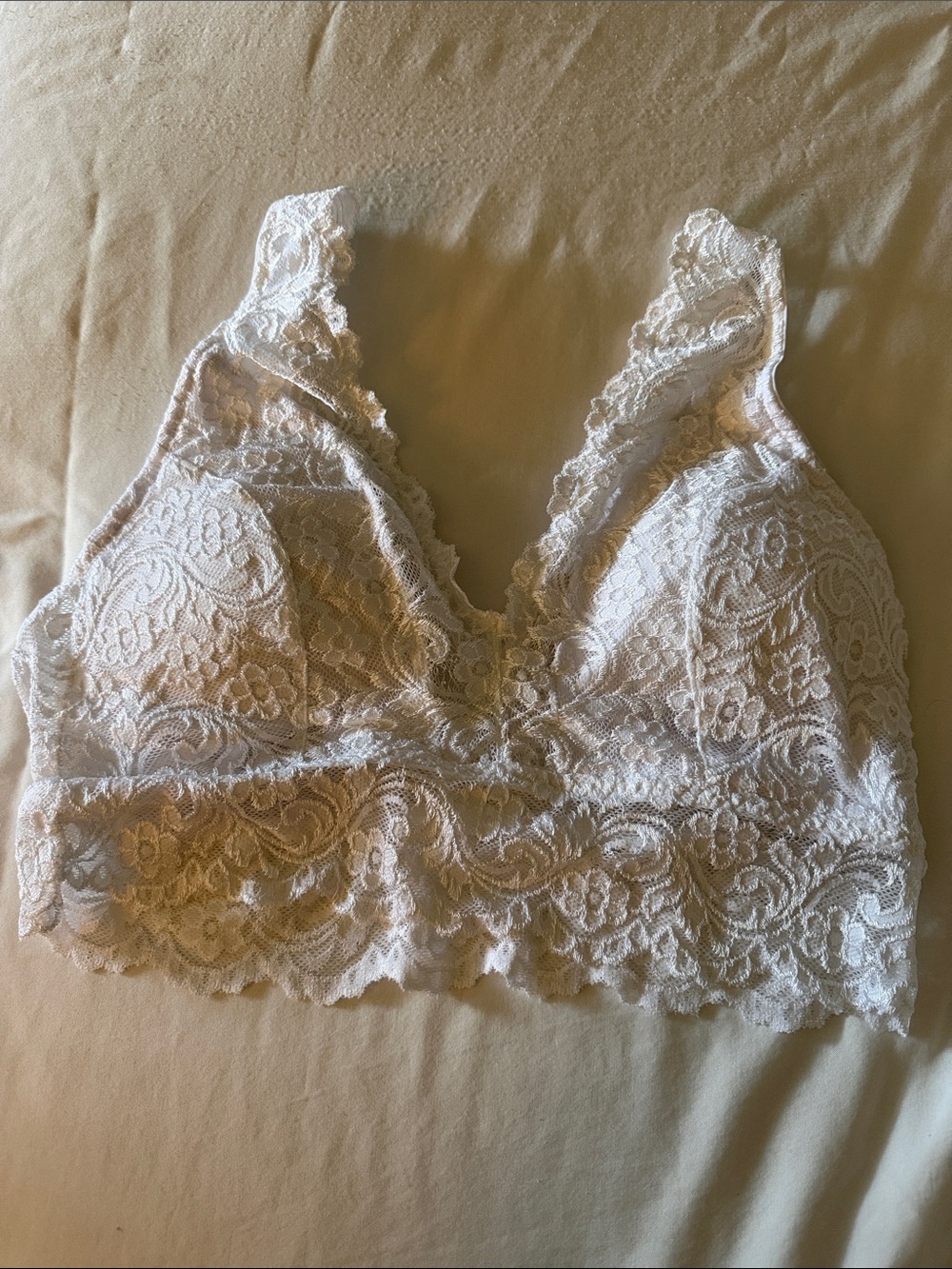 smart & sexy White Lace Bralette